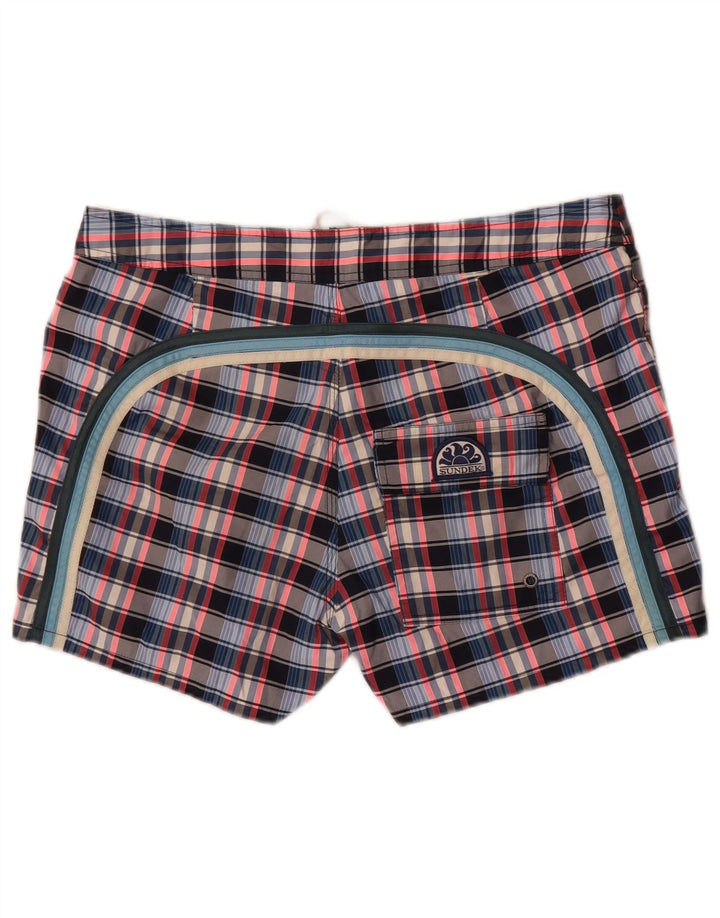 Shorts de natação masculino Sundek grande xadrez multicolorido