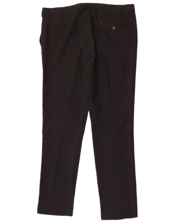 Calça Chino Slim Masculina Marks & Spencer W38 L33 Poliéster Preto