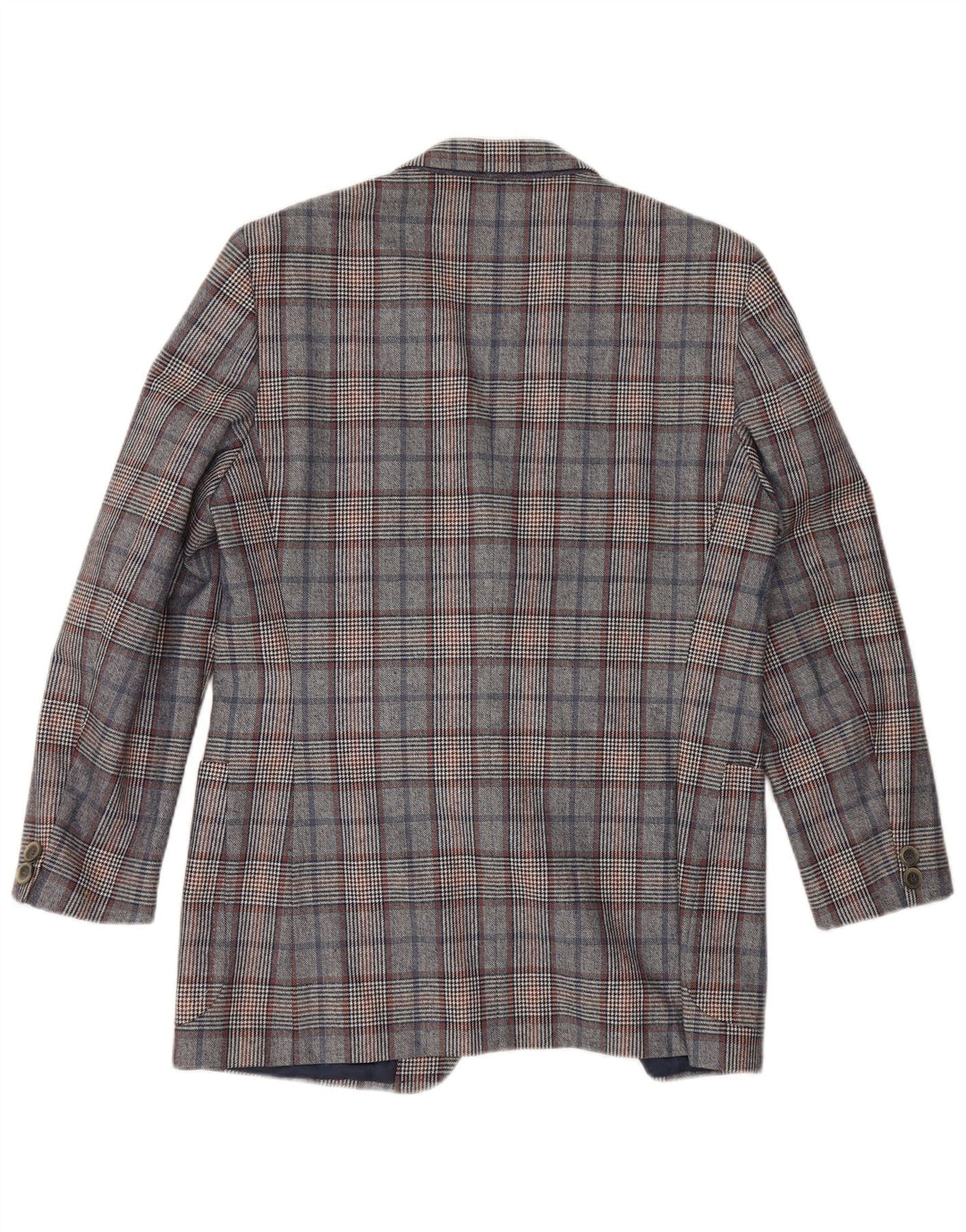 Jaqueta Blazer Longline Feminina Quantas UK 14 Médio Azul Houndstooth