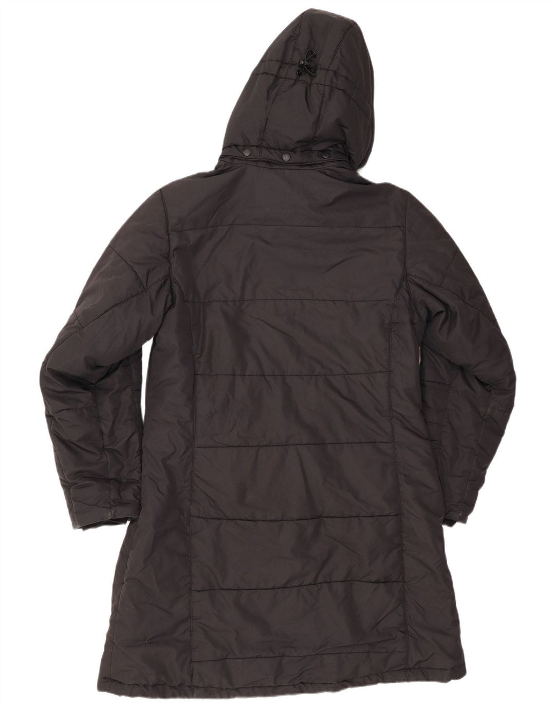 Casaco acolchoado com capuz feminino JACK WOLFSKIN Reino Unido 16 grande poliéster preto
