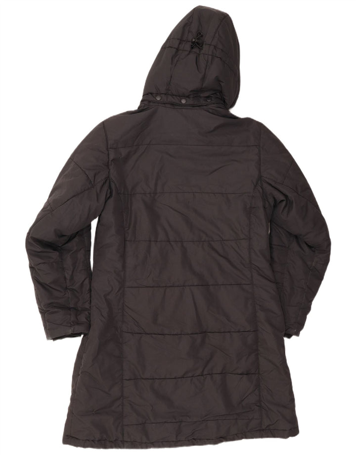 Casaco acolchoado com capuz feminino JACK WOLFSKIN Reino Unido 16 grande poliéster preto