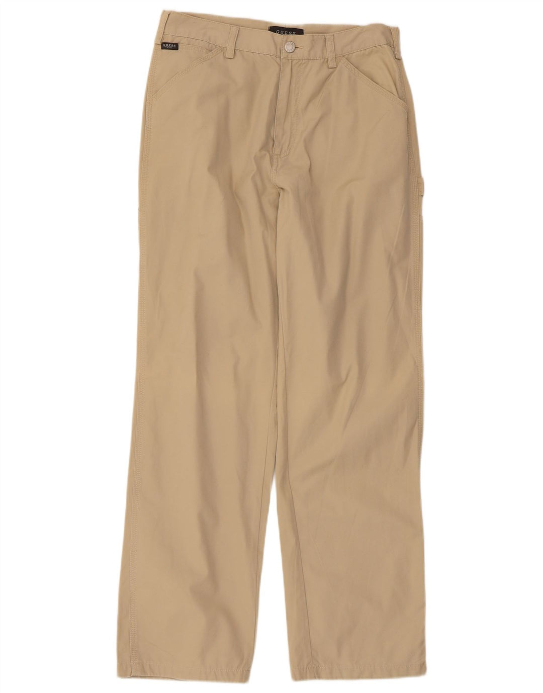 Calça cargo reta masculina Guess W32 L30 algodão bege