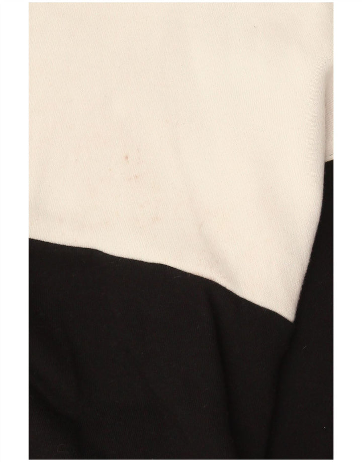 Champion feminino gráfico moletom jumper UK 14 médio preto colorblock