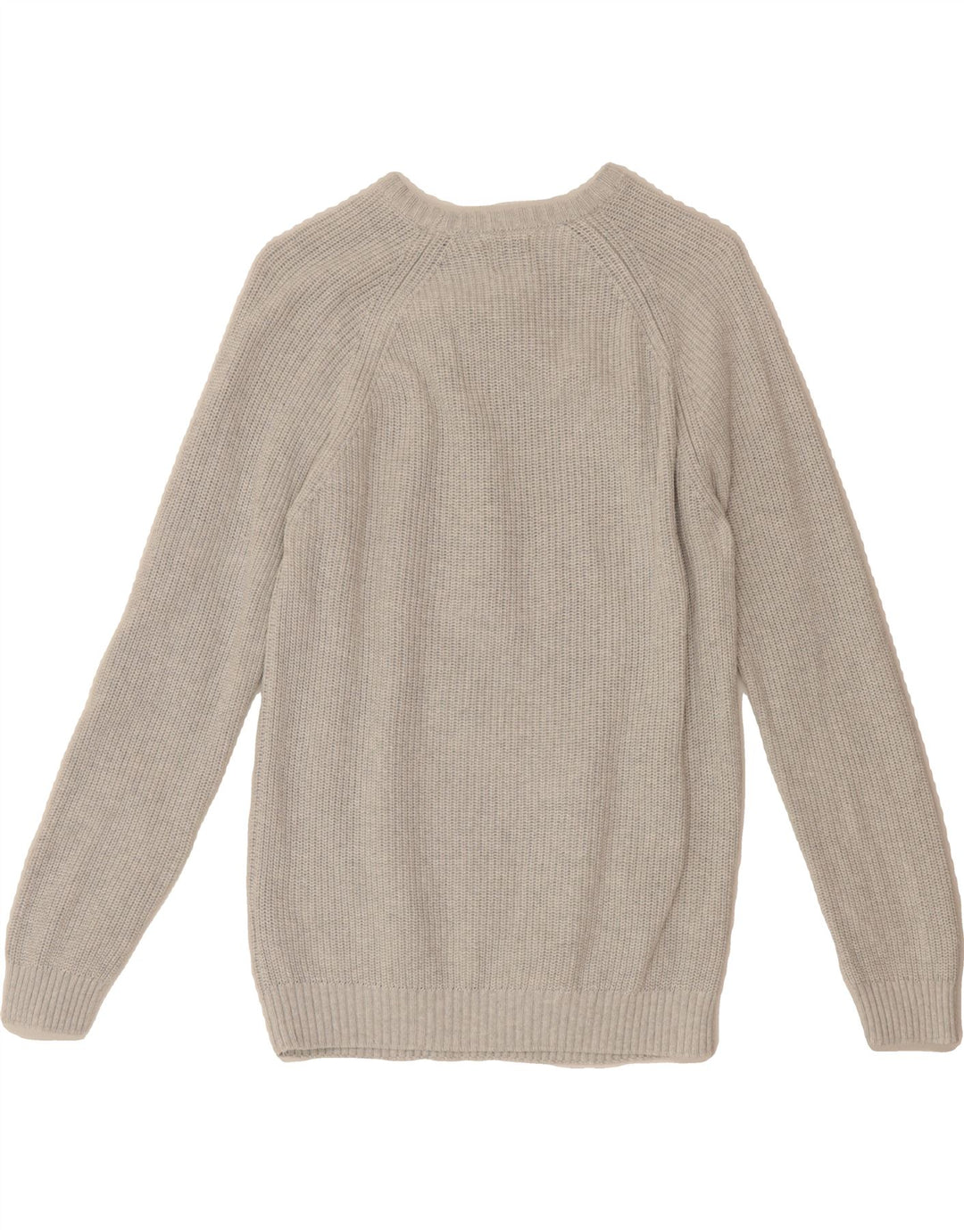 ZARA Womens Boat Neck Jumper Sweater UK 10 Small Grey Cotton Vintage Zara and Second-Hand Zara from Messina Hembry 