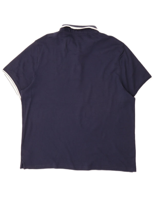 Camisa polo masculina regular Michael Kors XL azul marinho algodão