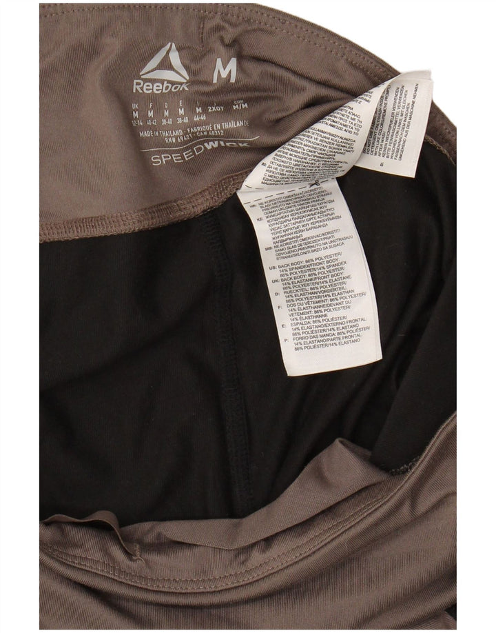 Leggings femininos REEBOK UK 12/14 cinza médio colorblock poliéster