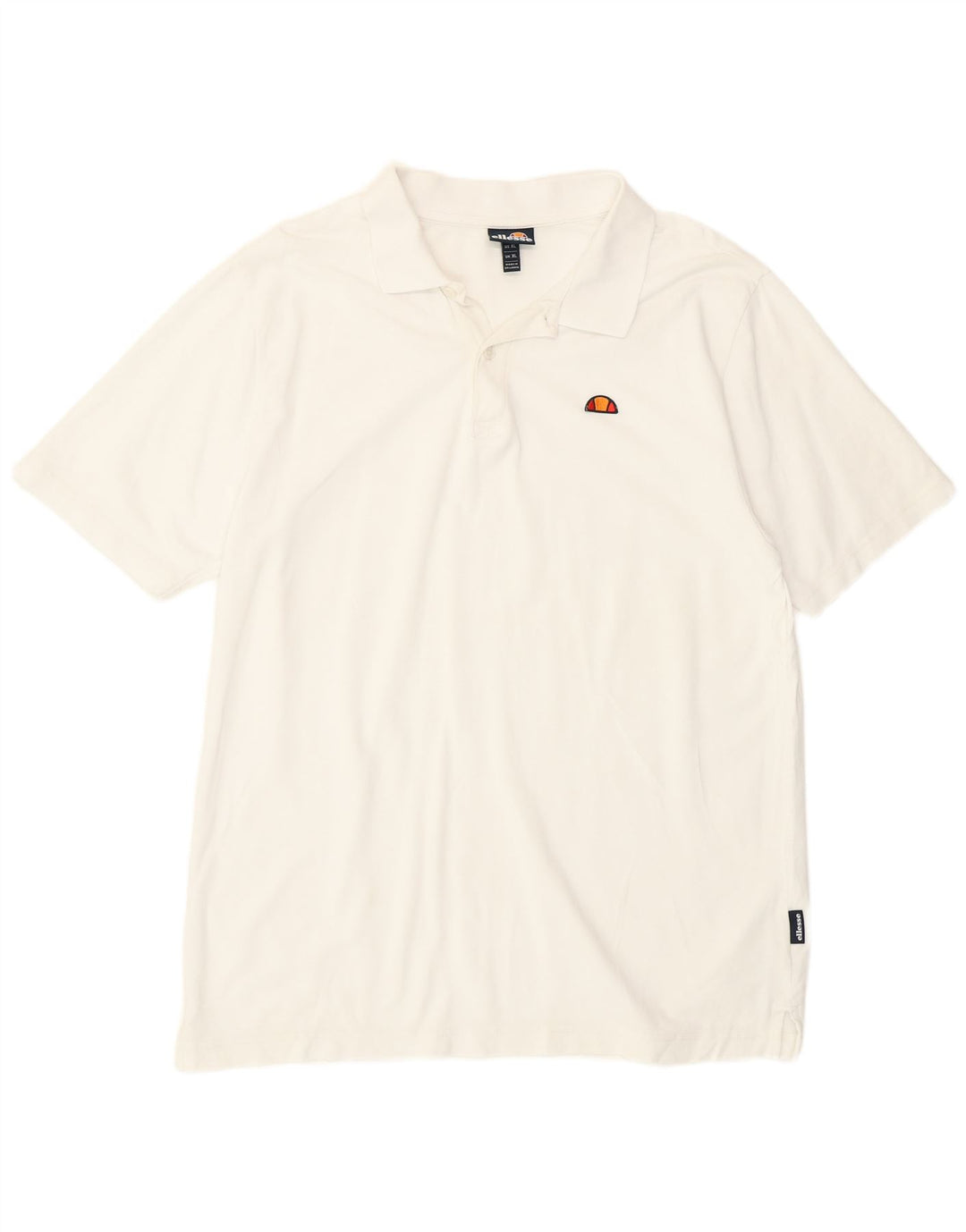Camisa polo masculina Ellesse XL algodão branco