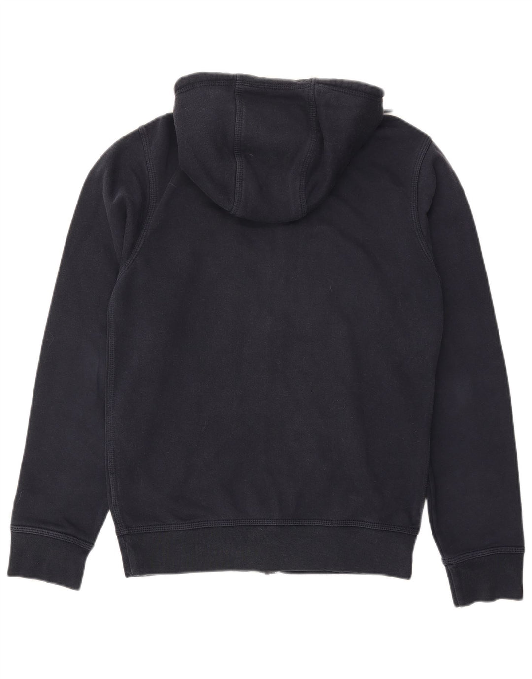 Suéter masculino NIKE com capuz e zíper pequeno azul marinho algodão