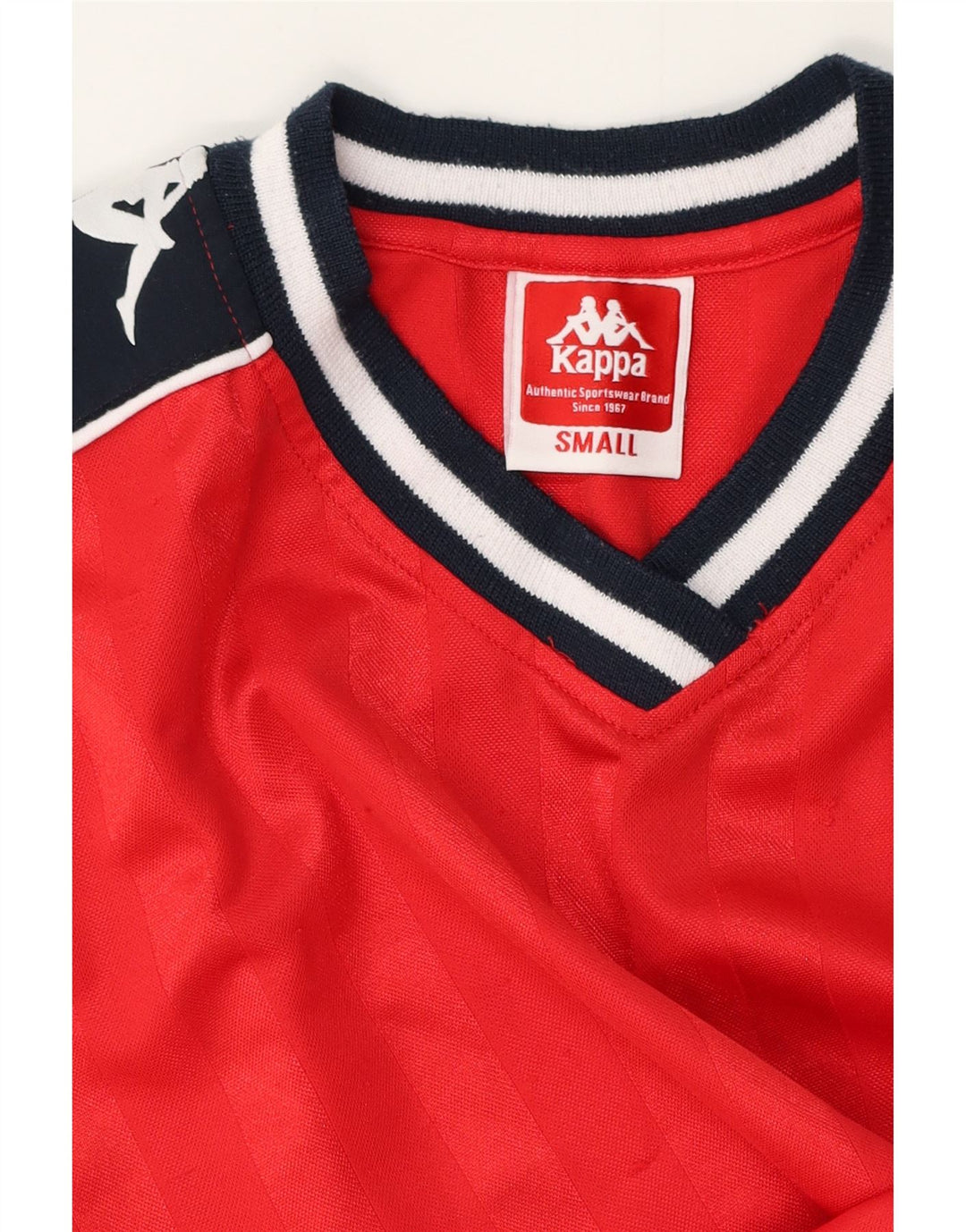 Camiseta gráfica masculina KAPPA Top pequeno bloco colorido vermelho