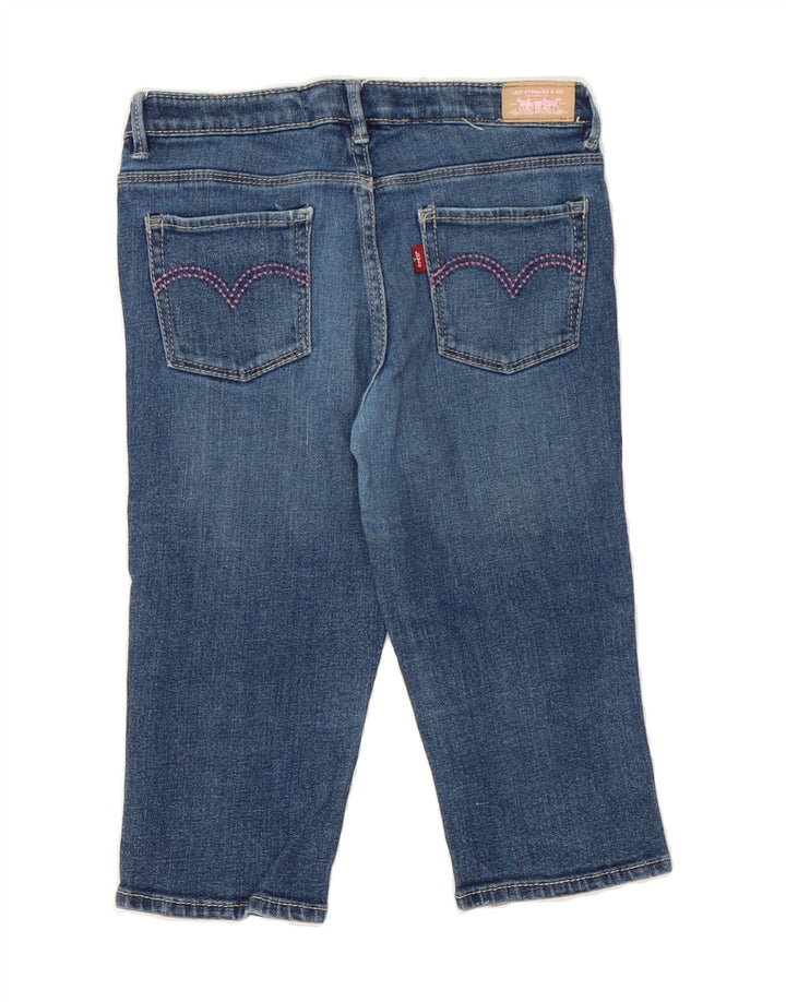 LEVI'S Girls Denim Bermuda Shorts 13-14 Years W24  Blue Cotton Vintage Levi's and Second-Hand Levi's from Messina Hembry 