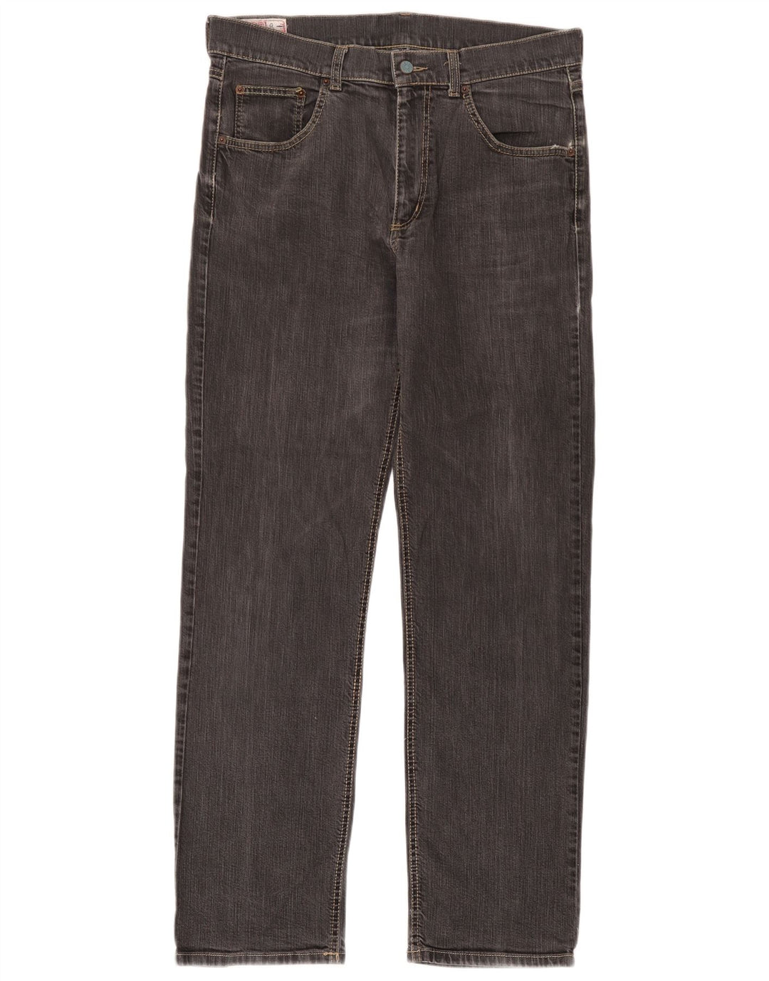 Rifle Masculino Jeans Reto W34 L32 Algodão Cinza