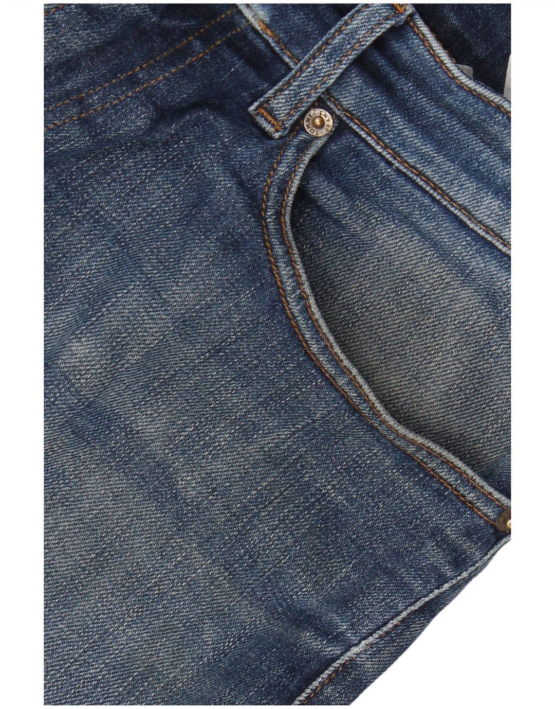 Tommy Hilfiger Masculino Slim Jeans W31 L32 Azul Algodão