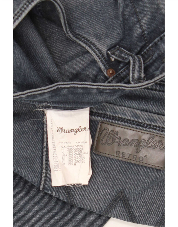 Wrangler Mens Straight Jeans W36 L30 Azul Algodão