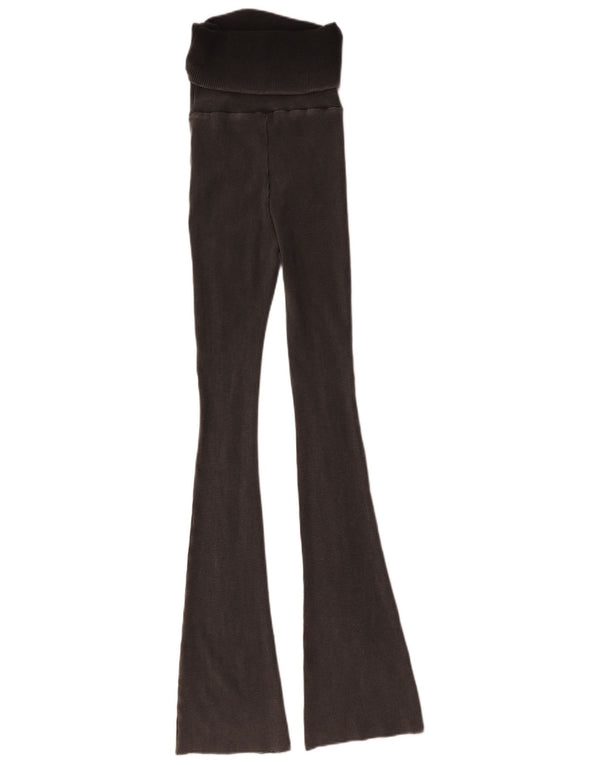 Zara Womens Flare Leggings UK 8 Pequeno Algodão Cinza