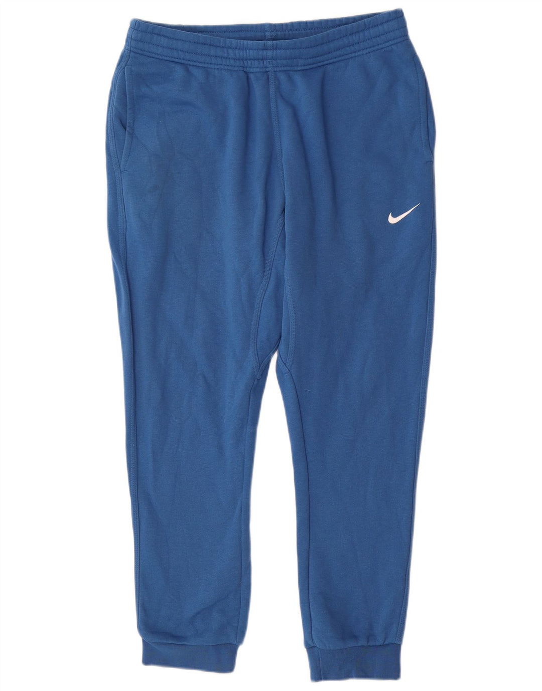 Calça de treino masculina Nike joggers grande algodão azul