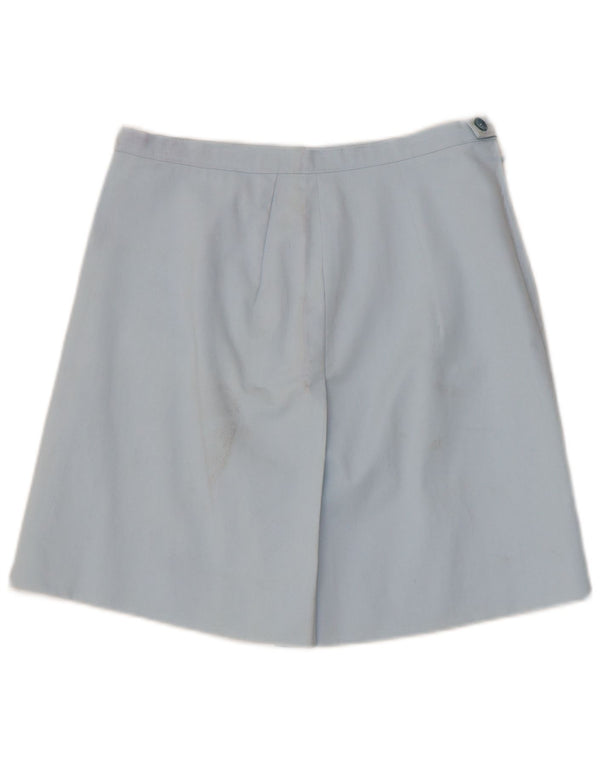 Saia vintage feminina linha A grande W34 azul