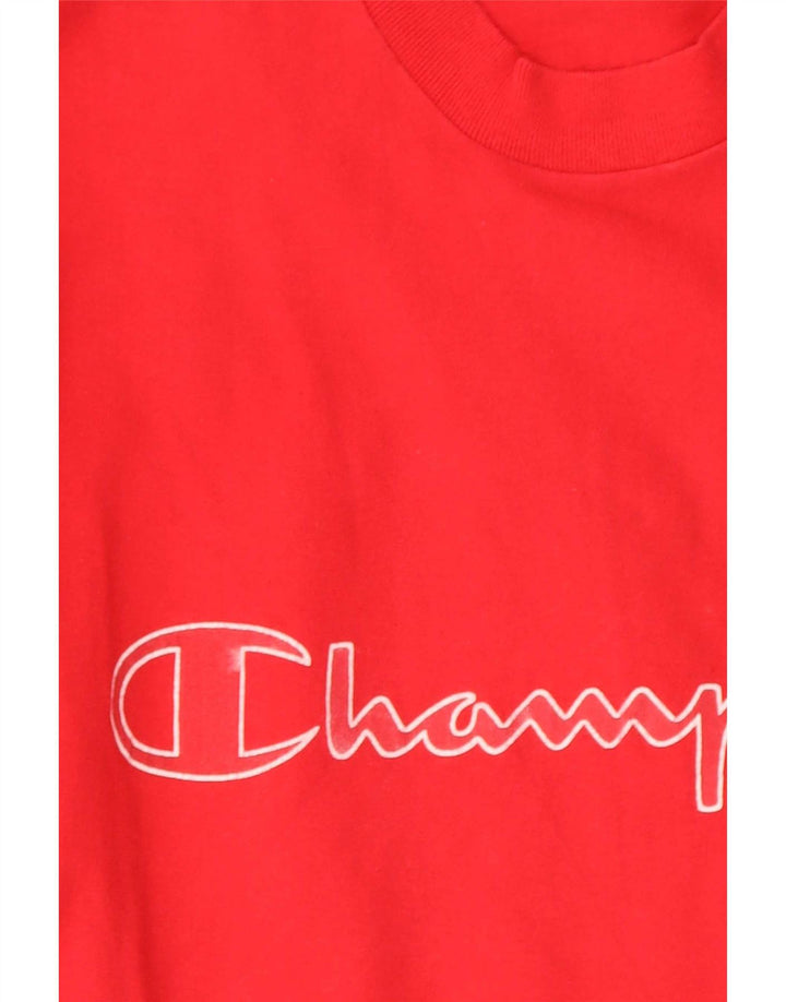 Camiseta gráfica masculina Champion Top Médio Vermelho