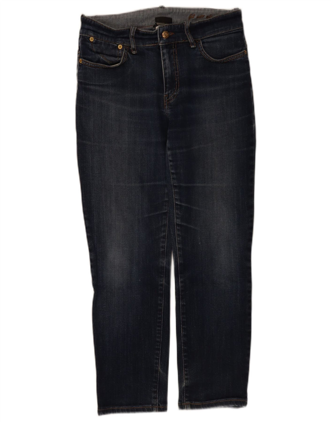 Max Mara Jeans feminino Weekend Slim W28 L26 algodão azul marinho