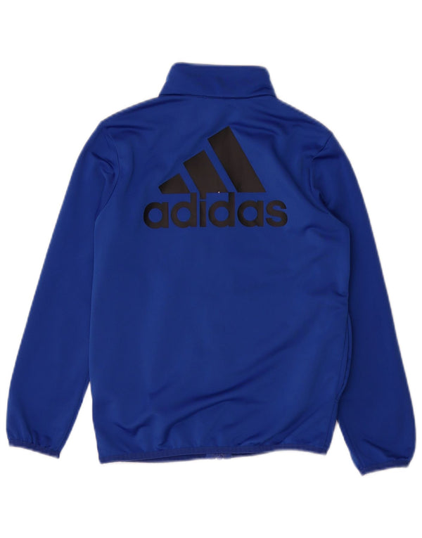 ADIDAS Meninos Primegreen Graphic Tracksuit Top Jacket 7-8 Anos Azul
