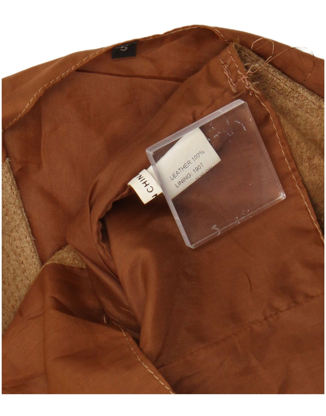 Colete masculino vintage de camurça pequeno couro marrom