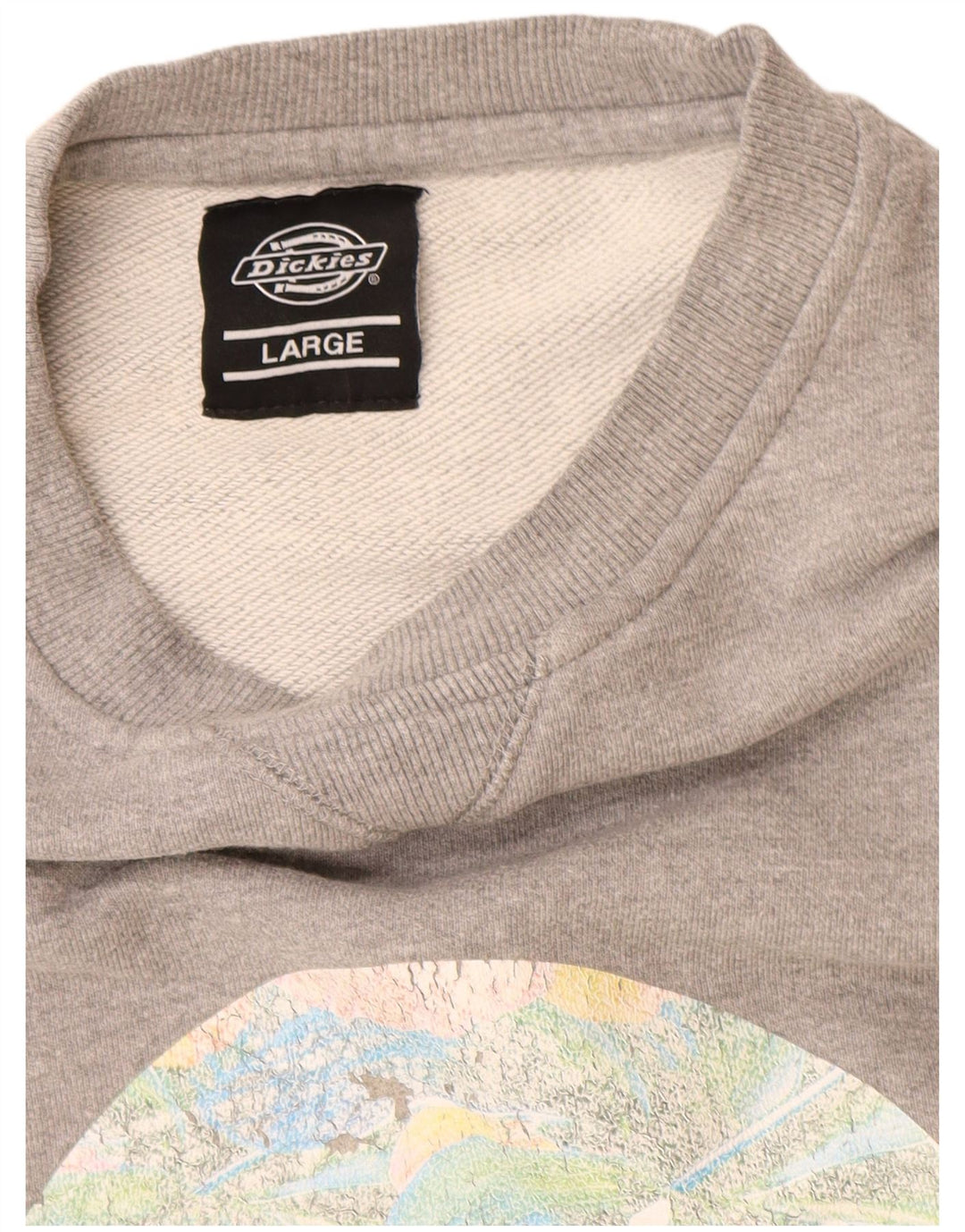 Dickies moletom gráfico masculino jumper grande algodão cinza