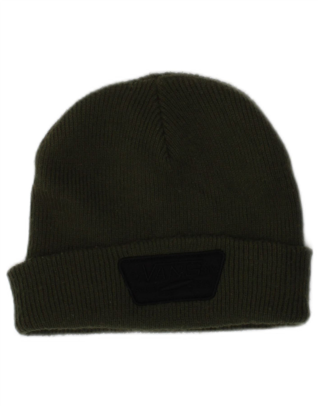 Vans Mens Knit Beanie Chapéu Tamanho Único Cáqui Acrílico Logotipo