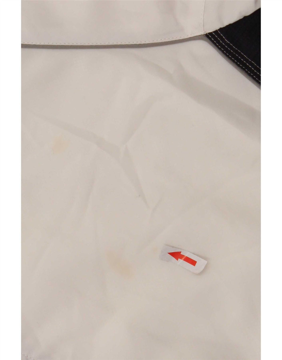 Jaqueta masculina Champion de moletom de poliéster colorblock branco médio