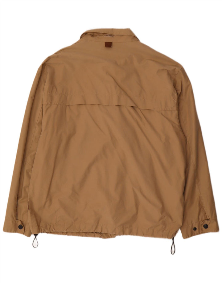 Jaqueta bomber masculina vintage IT 54 2XL algodão bege