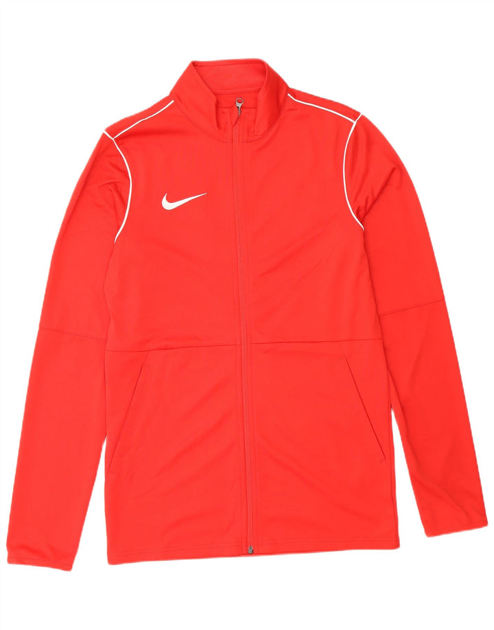 Nike Mens Dri Fit Graphic Tracksuit Top Jaqueta Pequena Poliéster Vermelho