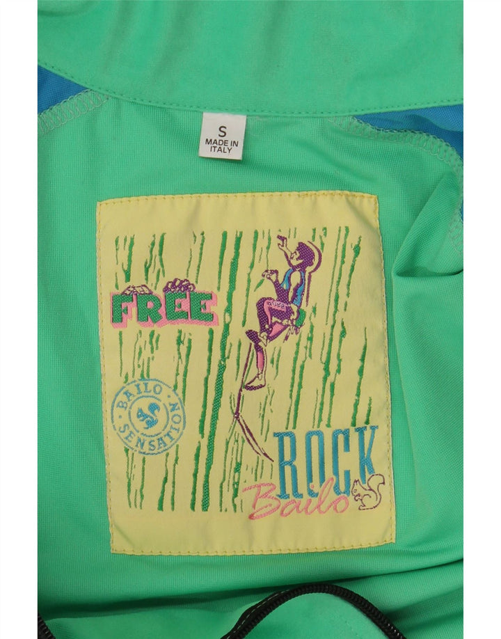 BAILO Jaqueta masculina de agasalho gráfico pequeno bloco colorido verde