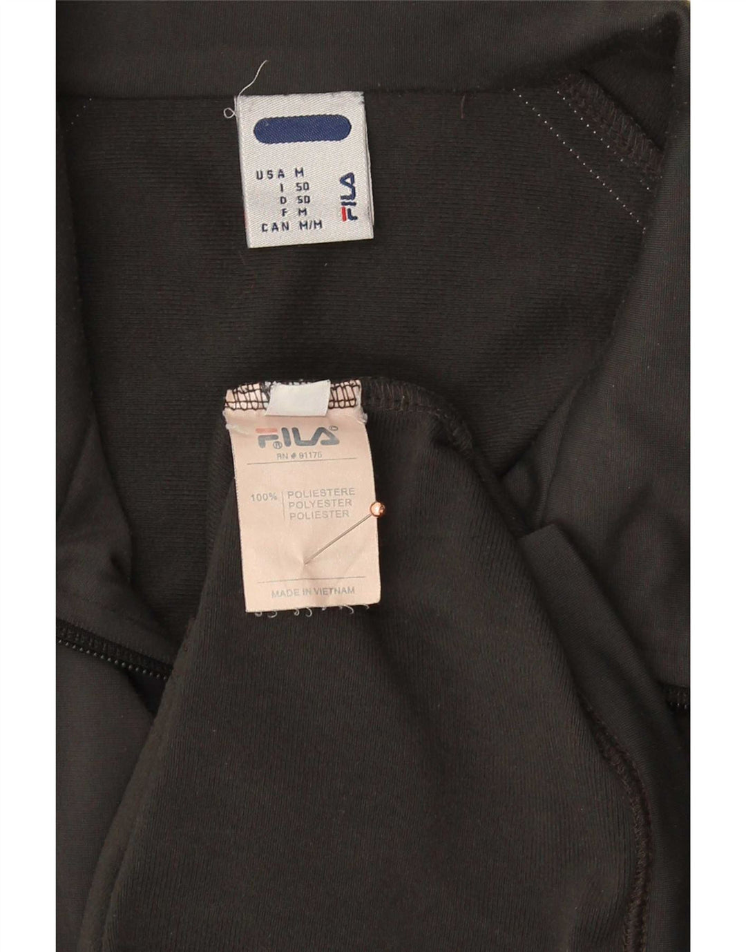 Fila Mens Tracksuit Top Jacket Poliéster Cinzento Médio