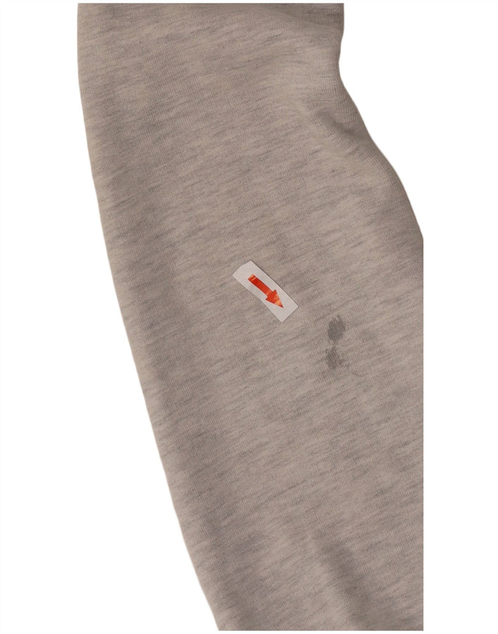 Suéter com capuz feminino Superdry UK 14 algodão cinza médio