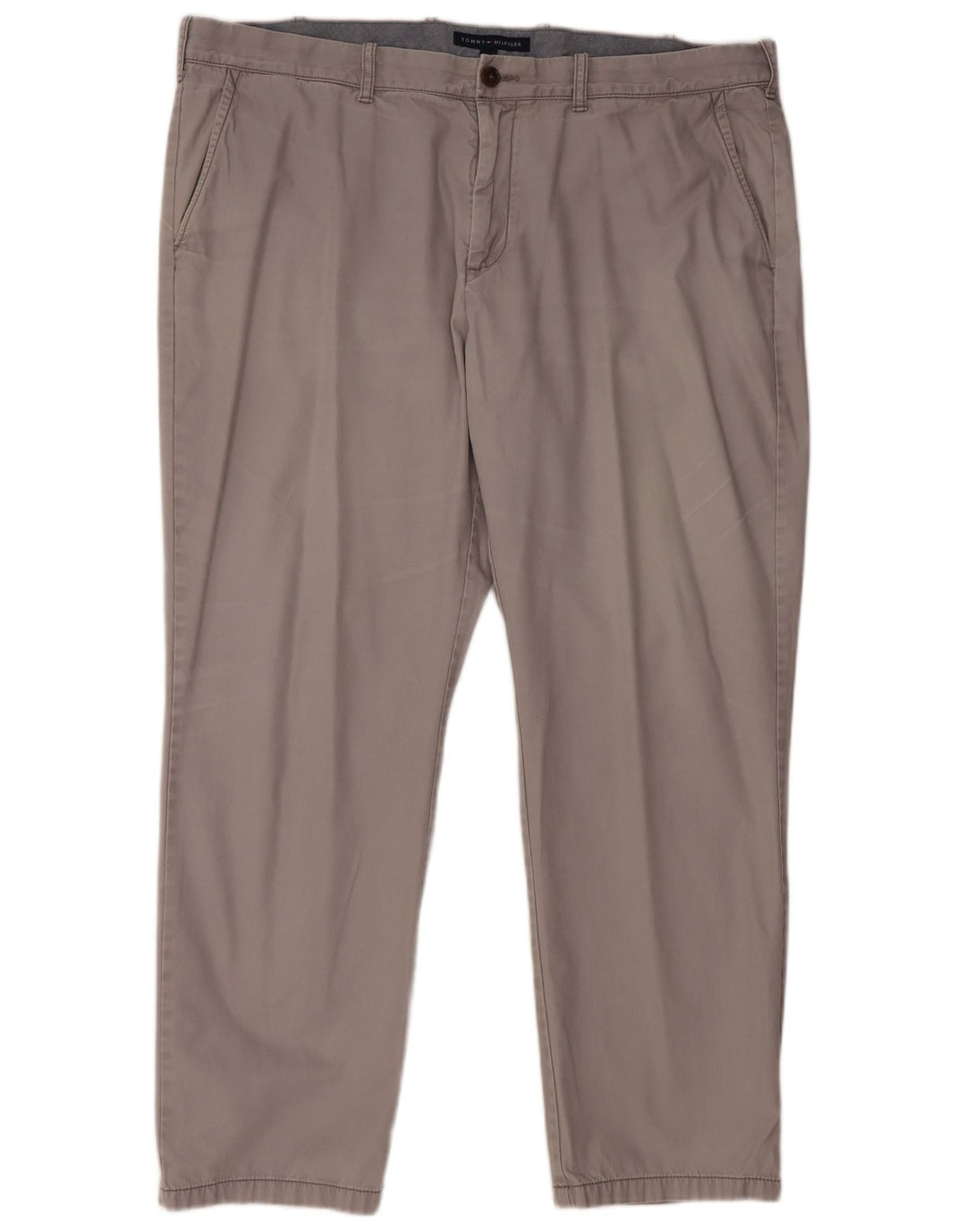 Calça Chino masculina TOMMY HILFIGER W42 L32 algodão cinza