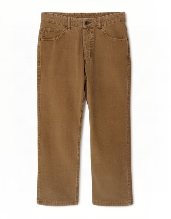 Gant Mens Crop Regular Fit Calça Casual W32 L24 Algodão Cáqui