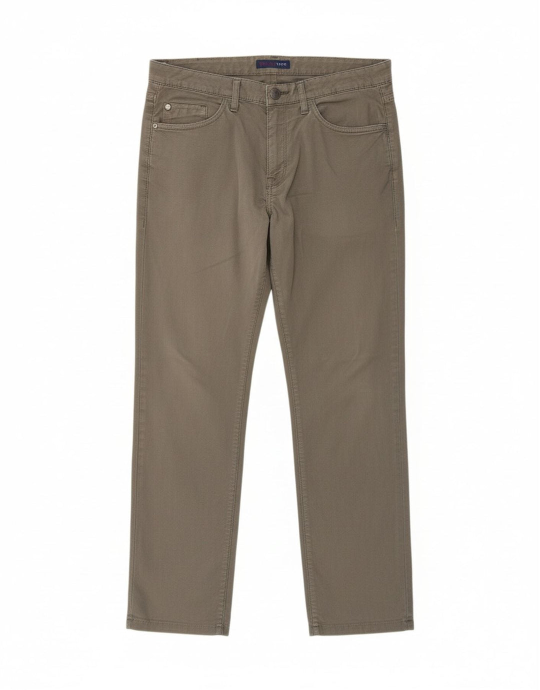 TRUSSARDI Mens Straight Casual Trousers W32 L29 Grey Cotton Vintage Trussardi and Second-Hand Trussardi from Messina Hembry 