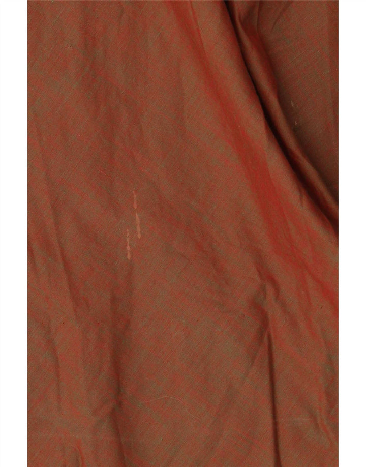 Vestido vintage feminino linha A UK 8 pequeno marrom
