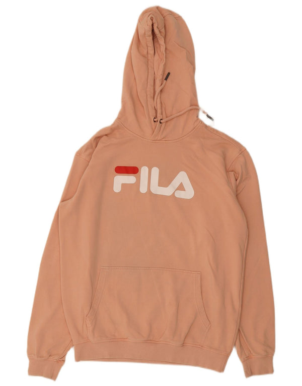 Fila Mens Graphic Hoodie Jumper Médio Algodão Rosa
