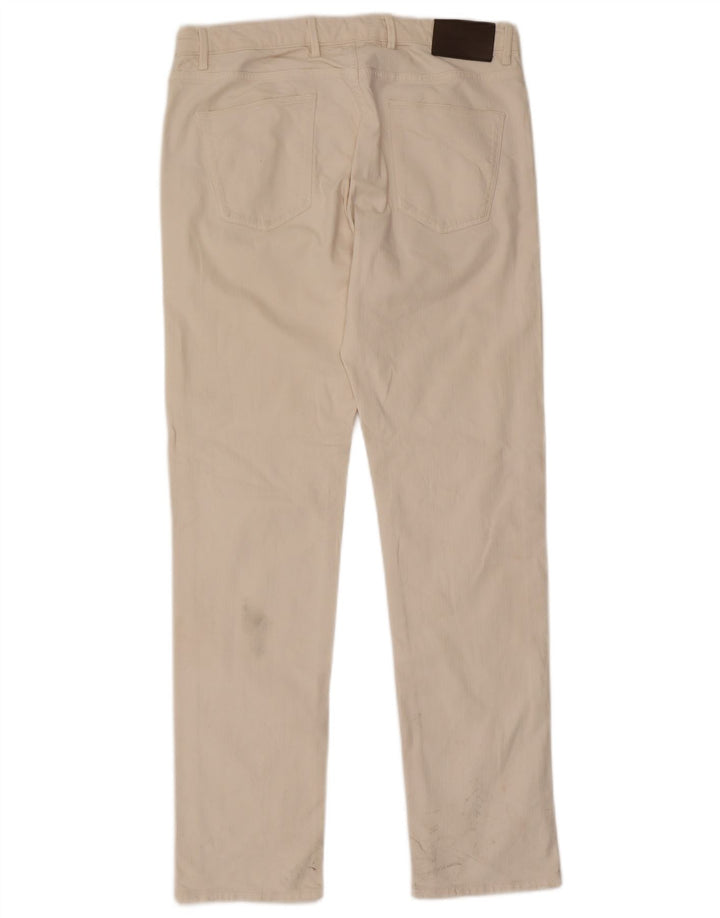 Jeans Slim Feminino Massimo Dutti EU 42 Grande W32 L31 Algodão Branco