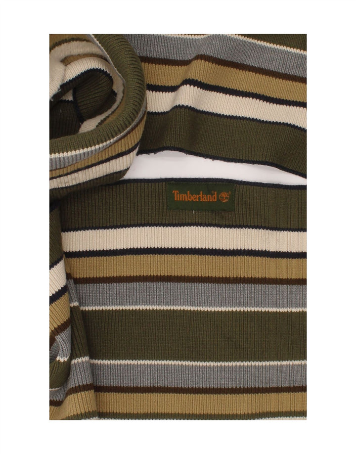 Timberland Lenço retangular masculino tamanho único listrado verde