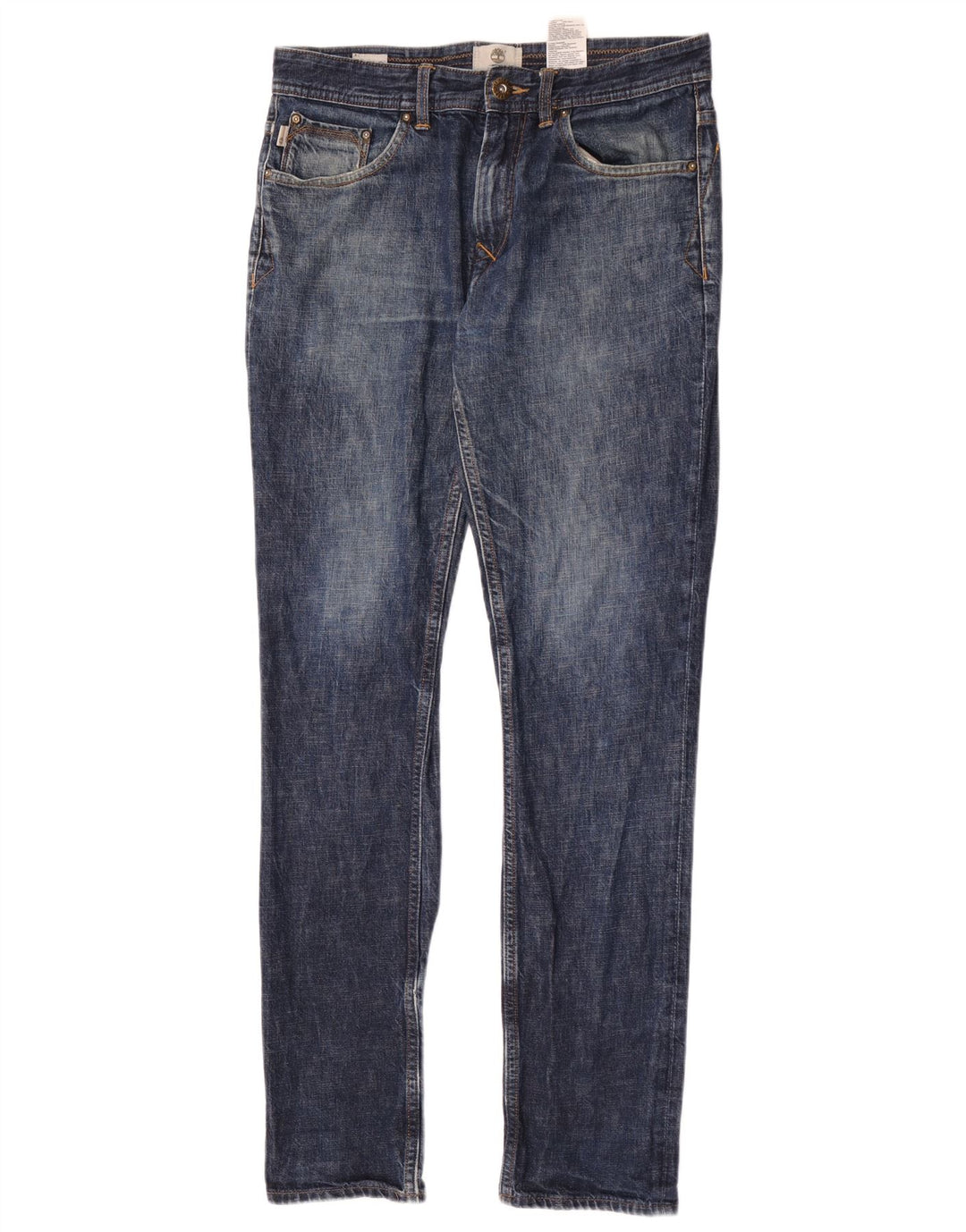 Timberland Mens Slim Jeans W32 L33 Azul Algodão