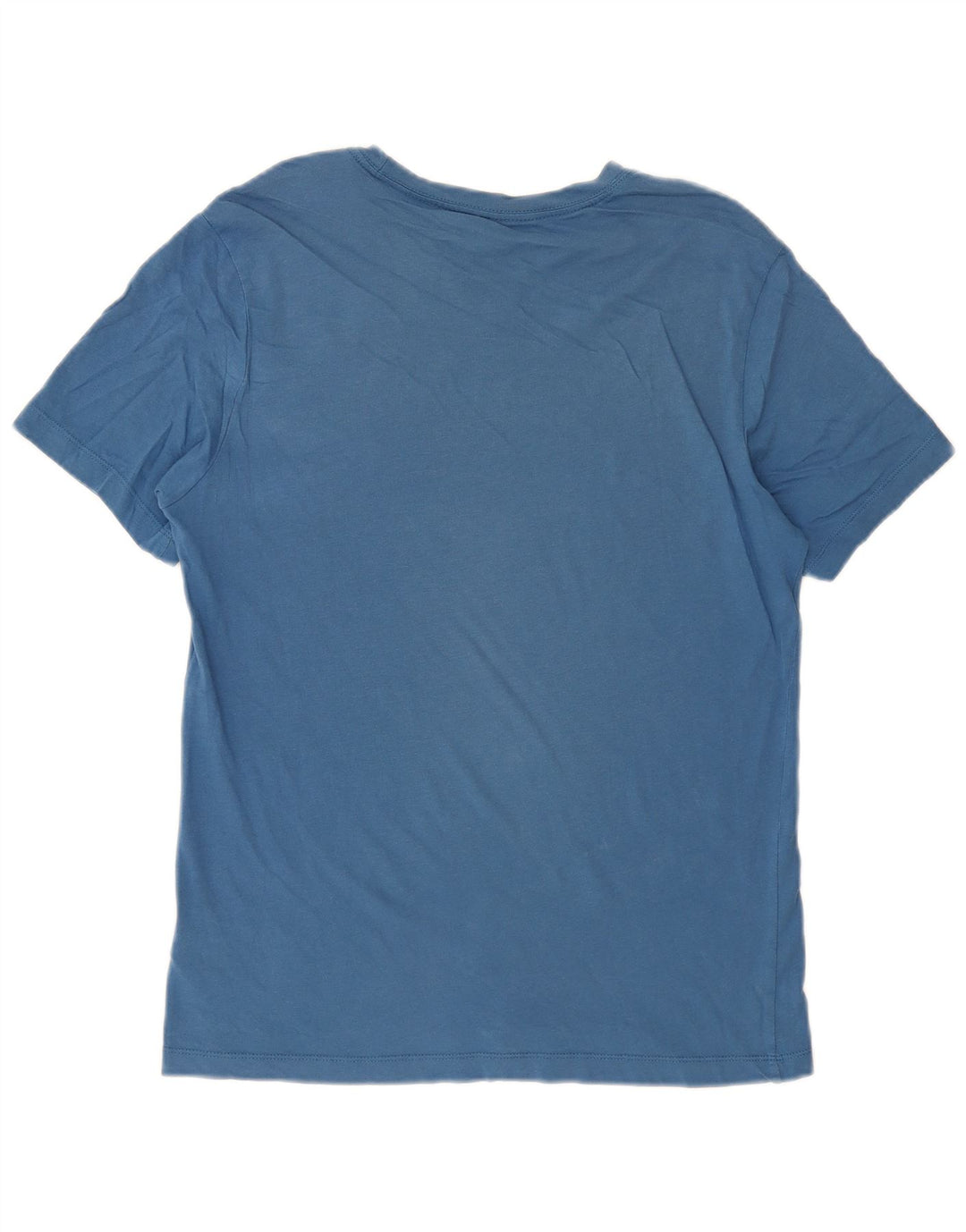 Camiseta masculina NIKE Top médio azul algodão