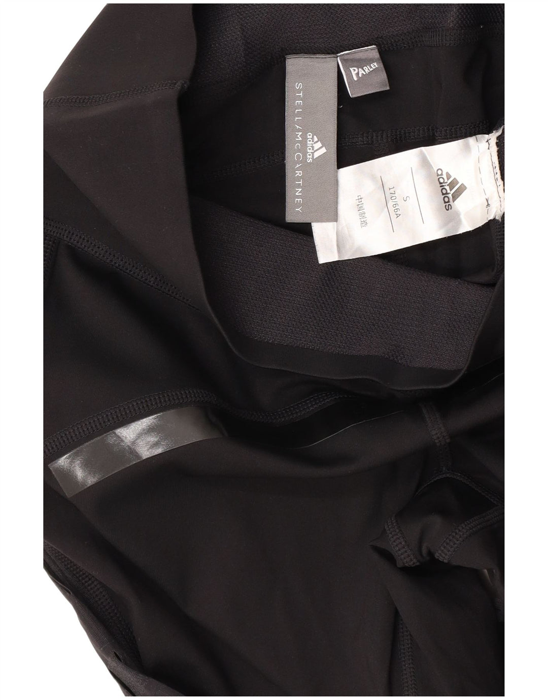 ADIDAS Womens Stella McCartney Graphic Leggings UK 8 Small Black Striped