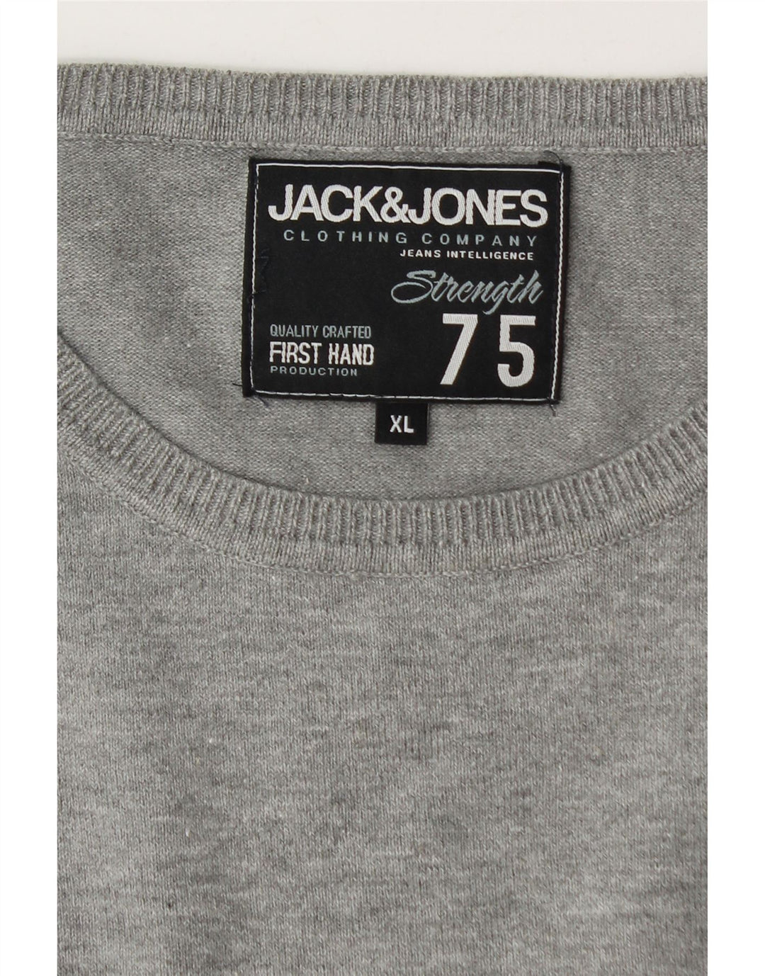 Suéter masculino Jack & Jones com gola redonda XL cinza manchado