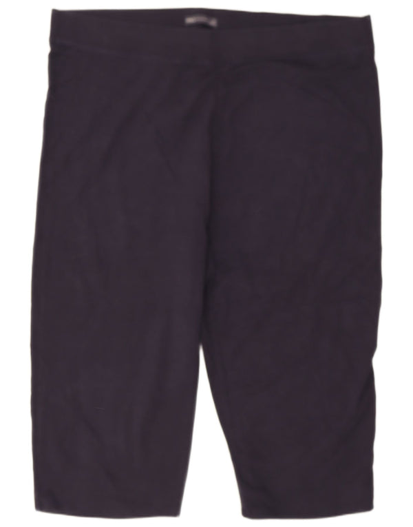 Leggings capri feminino Marks & Spencer Reino Unido 24 4XL algodão azul marinho
