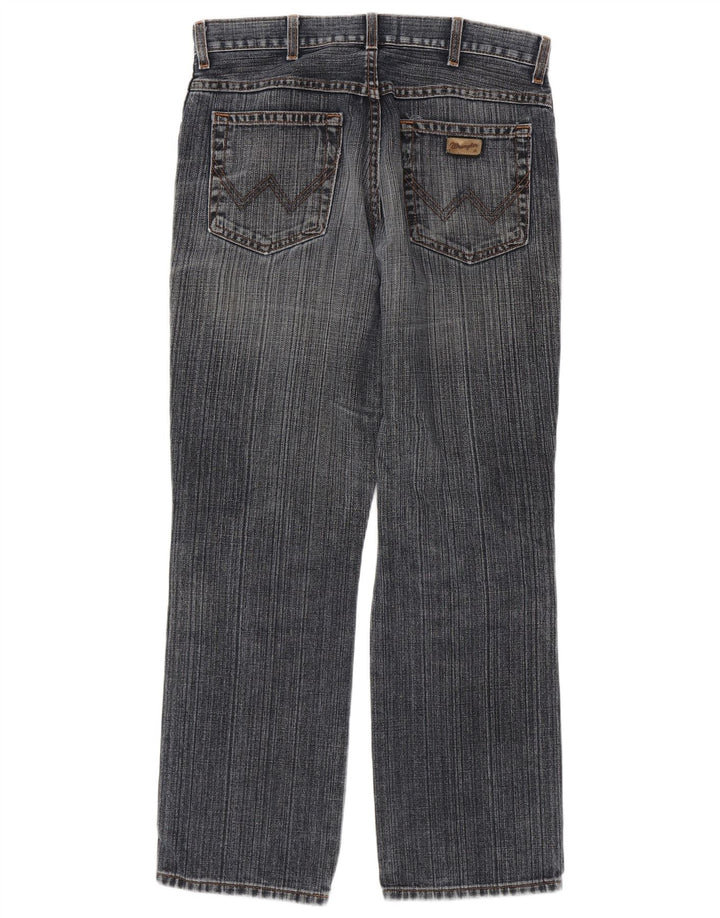 Wrangler masculino regular fit jeans reto W34 L32 algodão azul