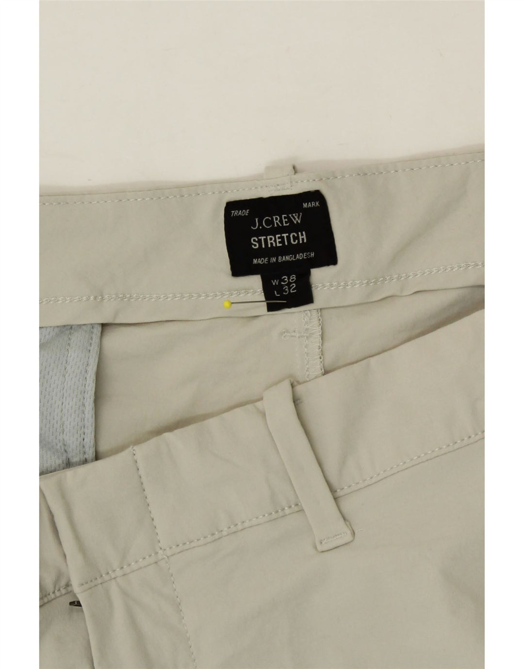 J. CREW Womens Straight Chino Trousers W38 L25 Beige Nylon Vintage J. Crew and Second-Hand J. Crew from Messina Hembry 