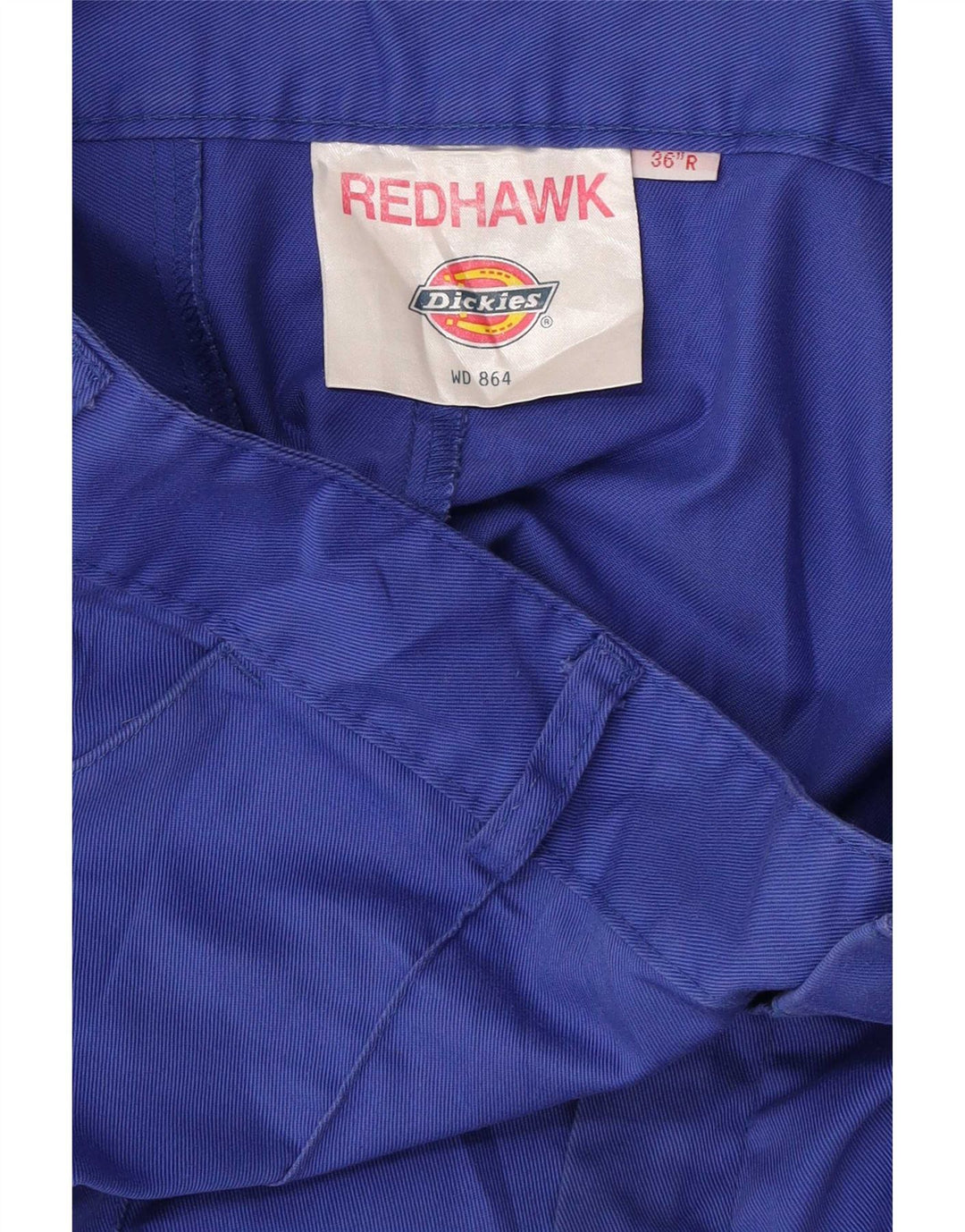 Calças cargo retas masculinas Dickies W36 L30 poliéster azul