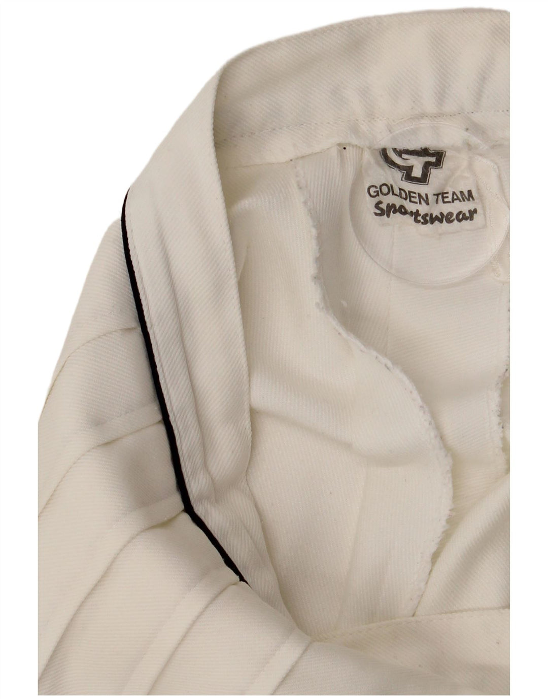 Saia de tênis feminina Golden Team UK 12 poliéster branco médio