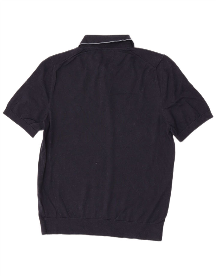 Camisa pólo masculina Marks & Spencer médio algodão azul marinho
