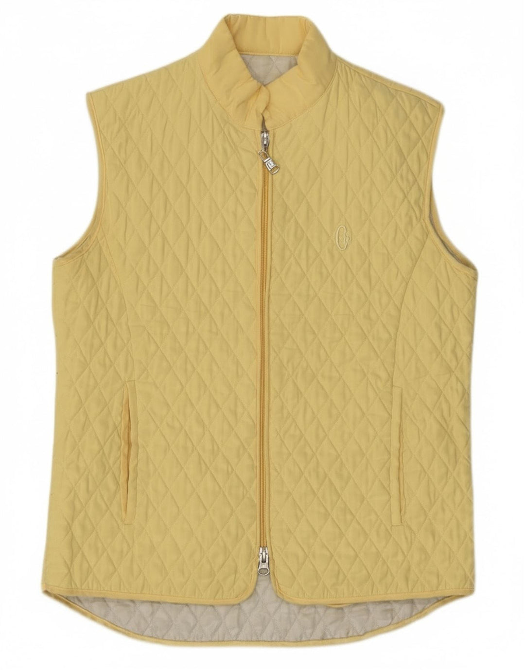 Colete acolchoado feminino Conte of Florence IT 40 pequeno poliéster amarelo